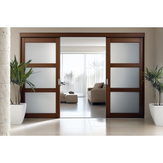 Contemporary Sliding Double Door Design for Room Partitions