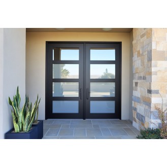 Modern Matte Finish Swing Double Door Design