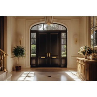 Traditional Swing Double Door Design in Matte Finish