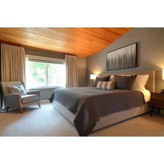 Contemporary Master Bedroom Design with King Bed