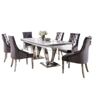 Velora Grand Dining Set 4 Chairs with 1 Table AIF069