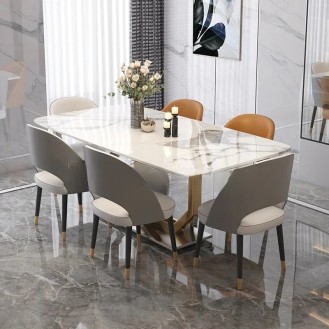 Grand Époque Dining Set 6 Chairs with 1 Table AIF072