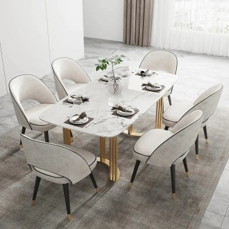 Marbella Divine Dining Set 6 Chairs with 1 Table AIF083