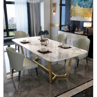 Imperial Royale Marble Dining Set 4 Chairs with 1 Table AIF079