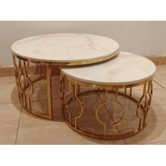 Cresto Marble Sphere Center Table AIF131