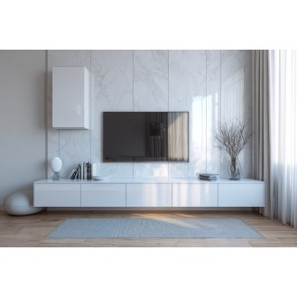 Contemporary White TV Unit Design With A Glossy Finish Contemporary White TV Unit Design With A Glossy Finish