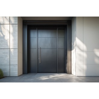 Modern Matte Main Door with Streamlined Swing Design